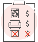 Payment are based on per items, price reduces as you take back items